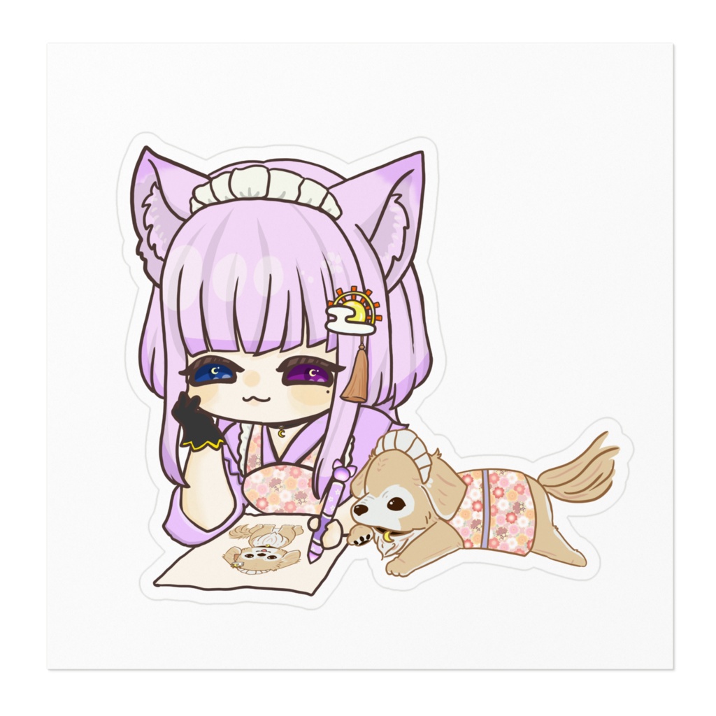 桜彩らむのステッカー③