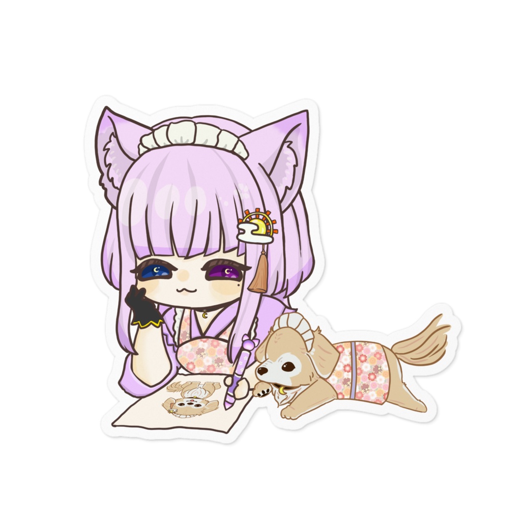 桜彩らむのステッカー③