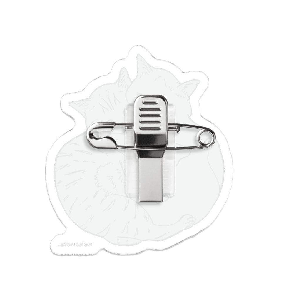 ねこ団子アクリルバッジ