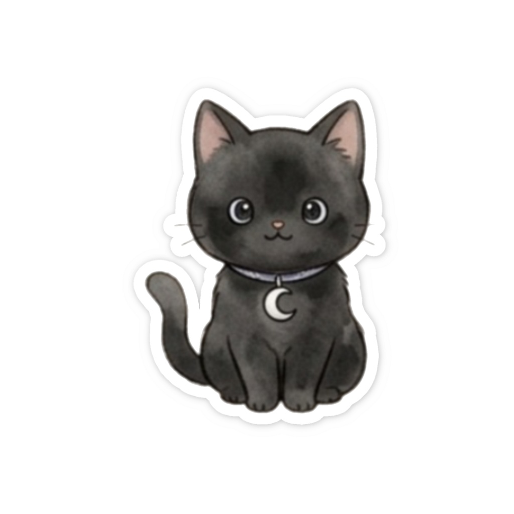 【防水シール】スマホ裏に挟めるかわいいねこステッカー