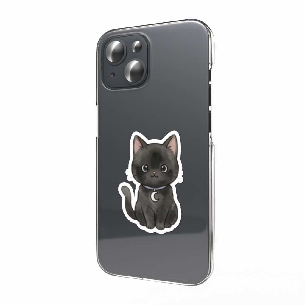 【防水シール】スマホ裏に挟めるかわいいねこステッカー
