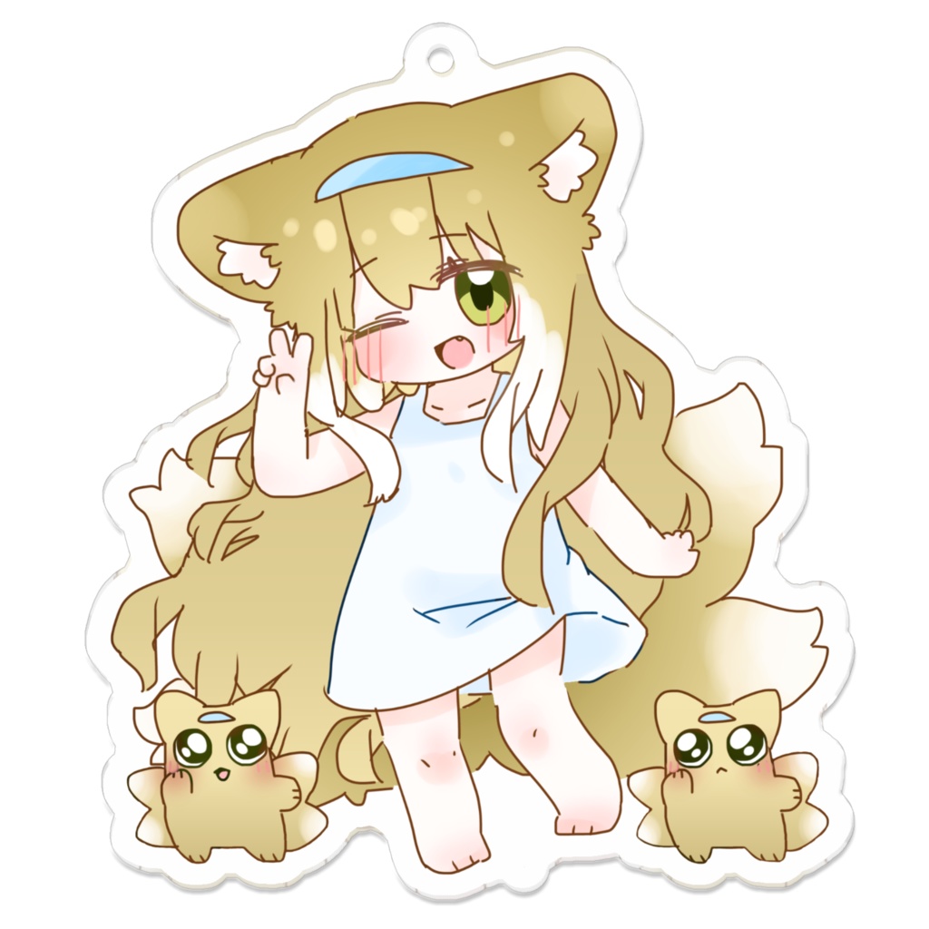 白ワンピスズランアクキー