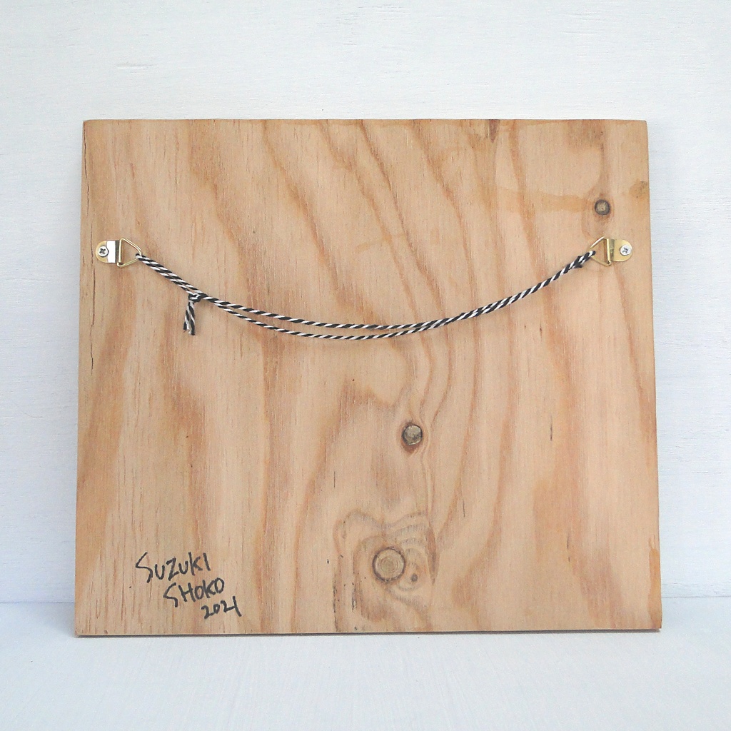 クマのウッドバーニングアート 原画 絵画 動物の絵 木雑貨 木工