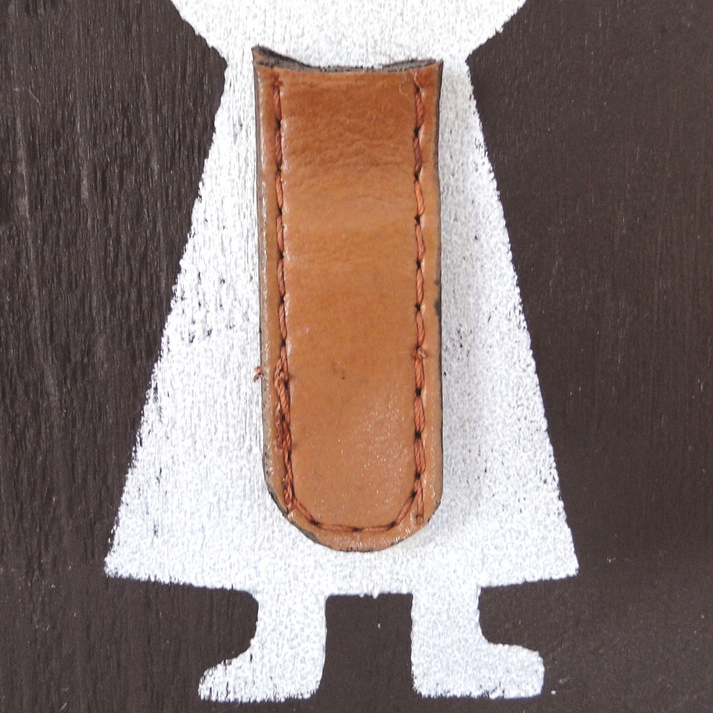 革鎧をつけた小人兵隊のウッドアート オブジェ 木工 木雑貨 妖精 No17