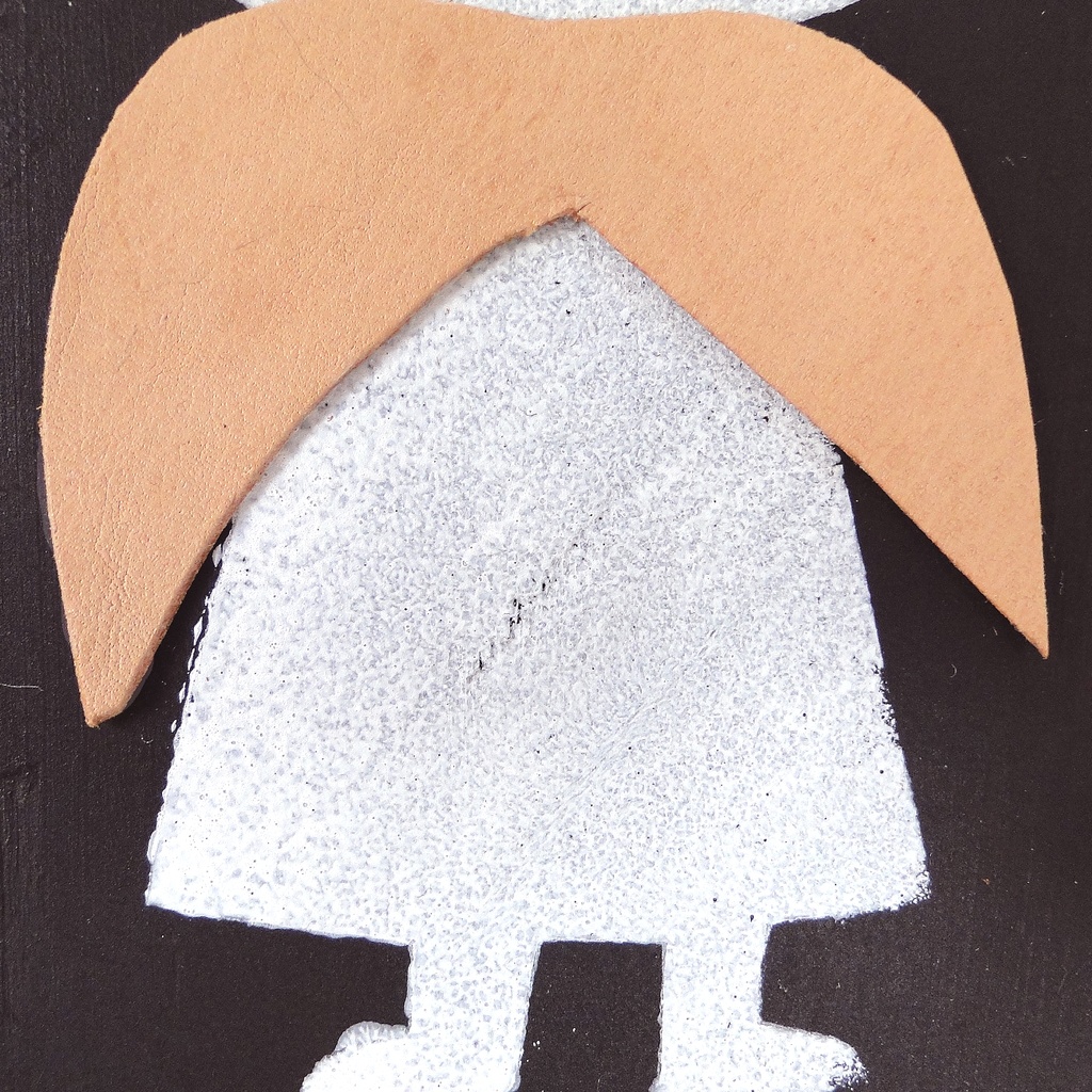 革鎧をつけた猫の小人兵隊のウッドアート オブジェ 木工 木雑貨 妖精 No8