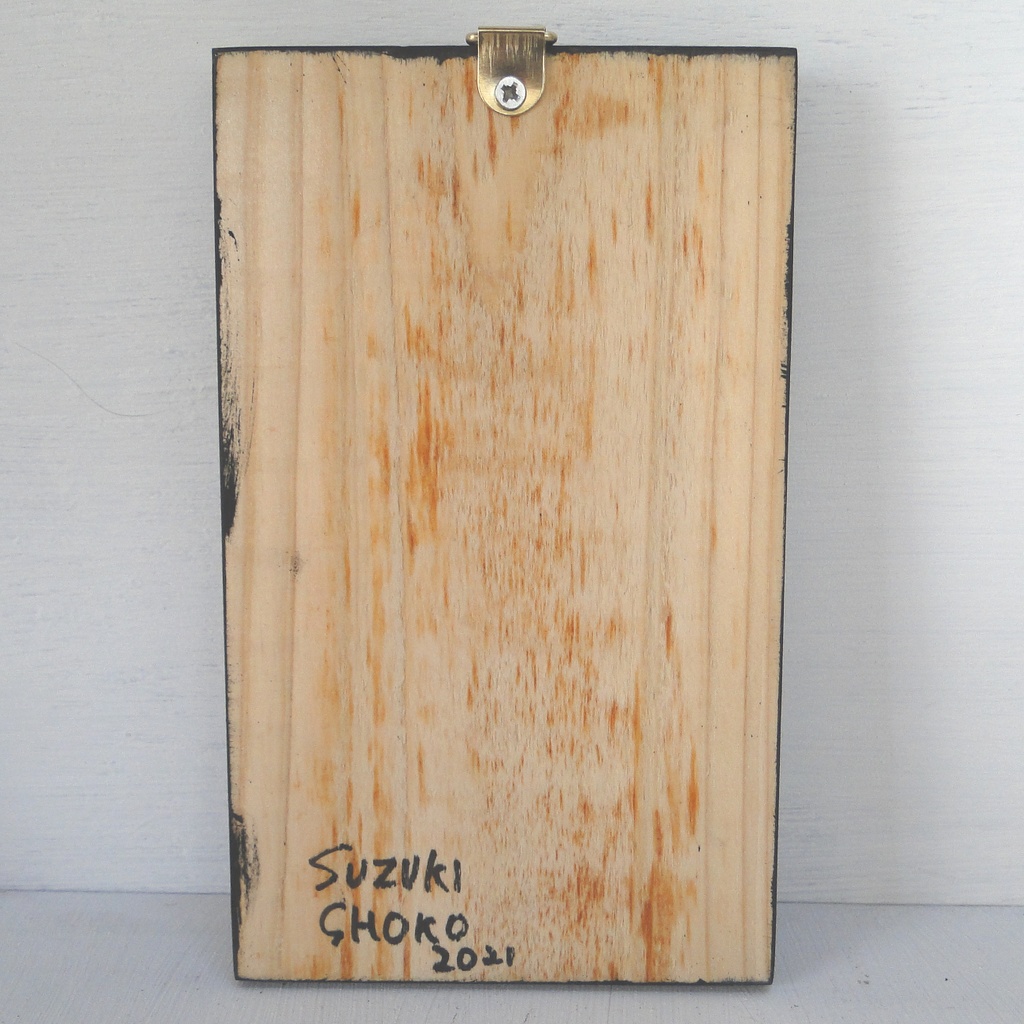 革鎧をつけたツノの小人兵隊のウッドアート オブジェ 木工 木雑貨 妖精 No5