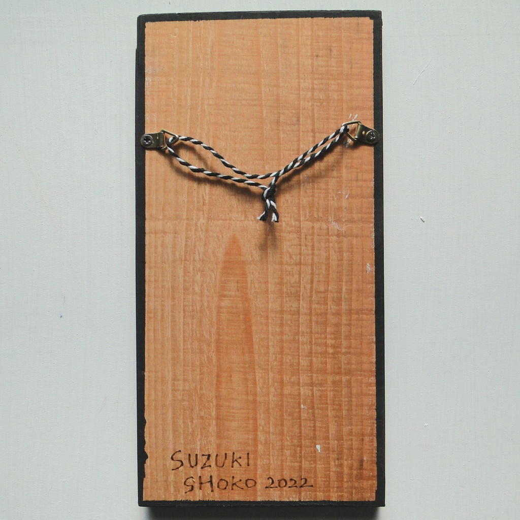 遮光器土偶のウッドバーニングアート 原画 絵画 木工 木雑貨 壁飾り