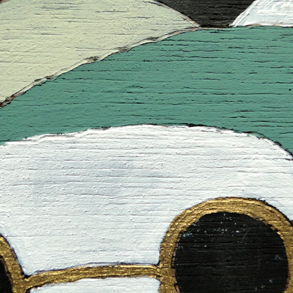 サングラスとネズミのウッドバーニングアート 原画 絵画 動物の絵 木工 木雑貨 壁飾り アナログイラスト アクリル画