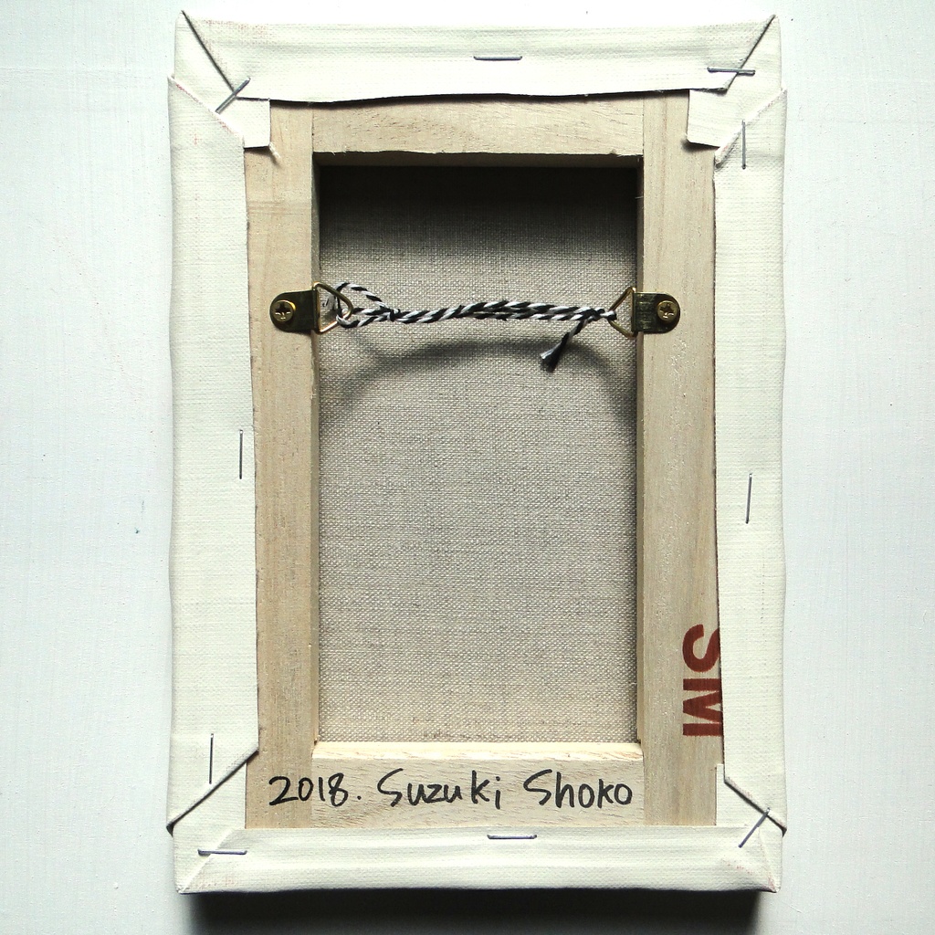 標本図風の鹿の骨の絵画 アート 原画 キャンバス画 科学 理科 サイエンス ペン画 アクリル画