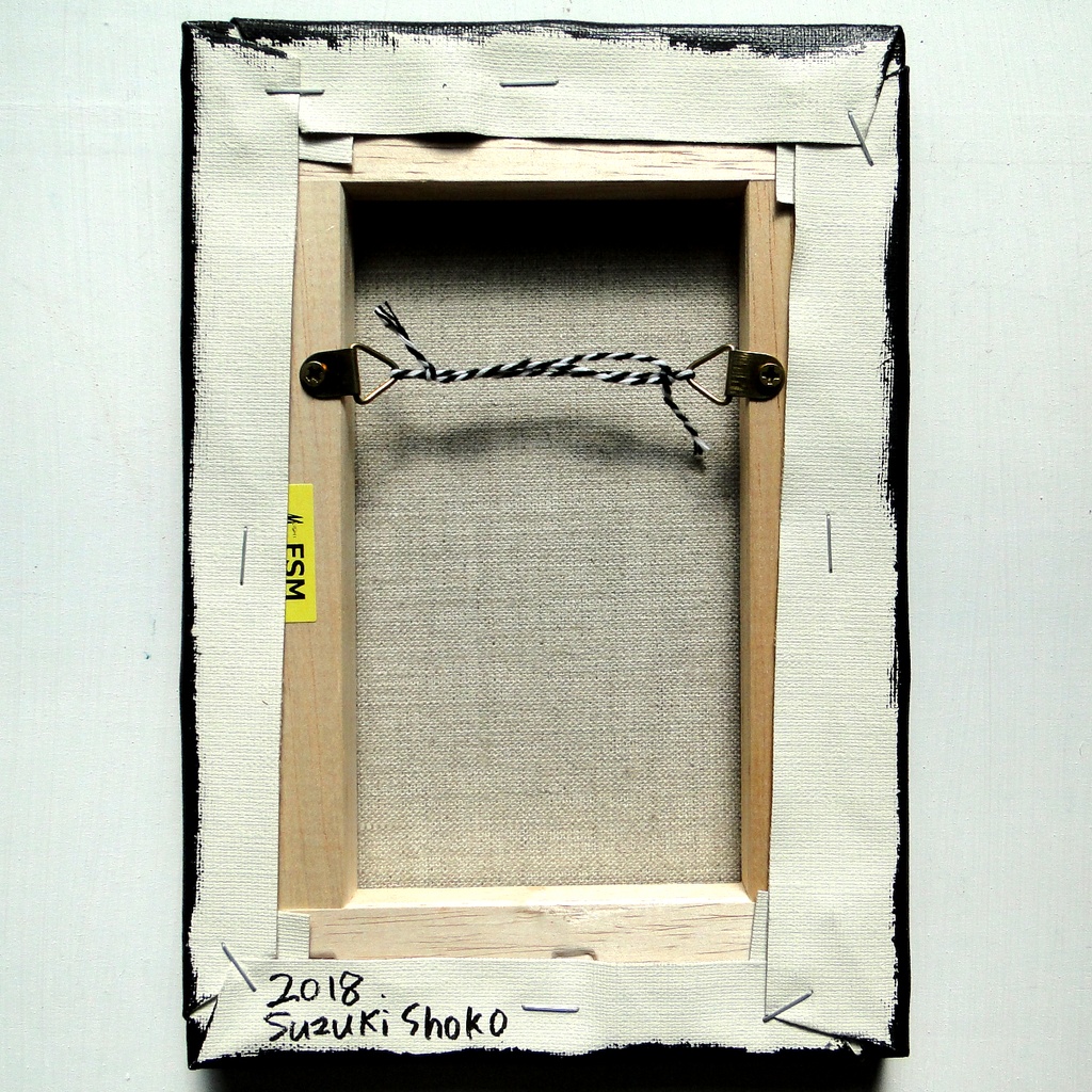 乾布摩擦おばばのグラフィティアート 原画 絵画 キャンバス画 人物画 モノクロ