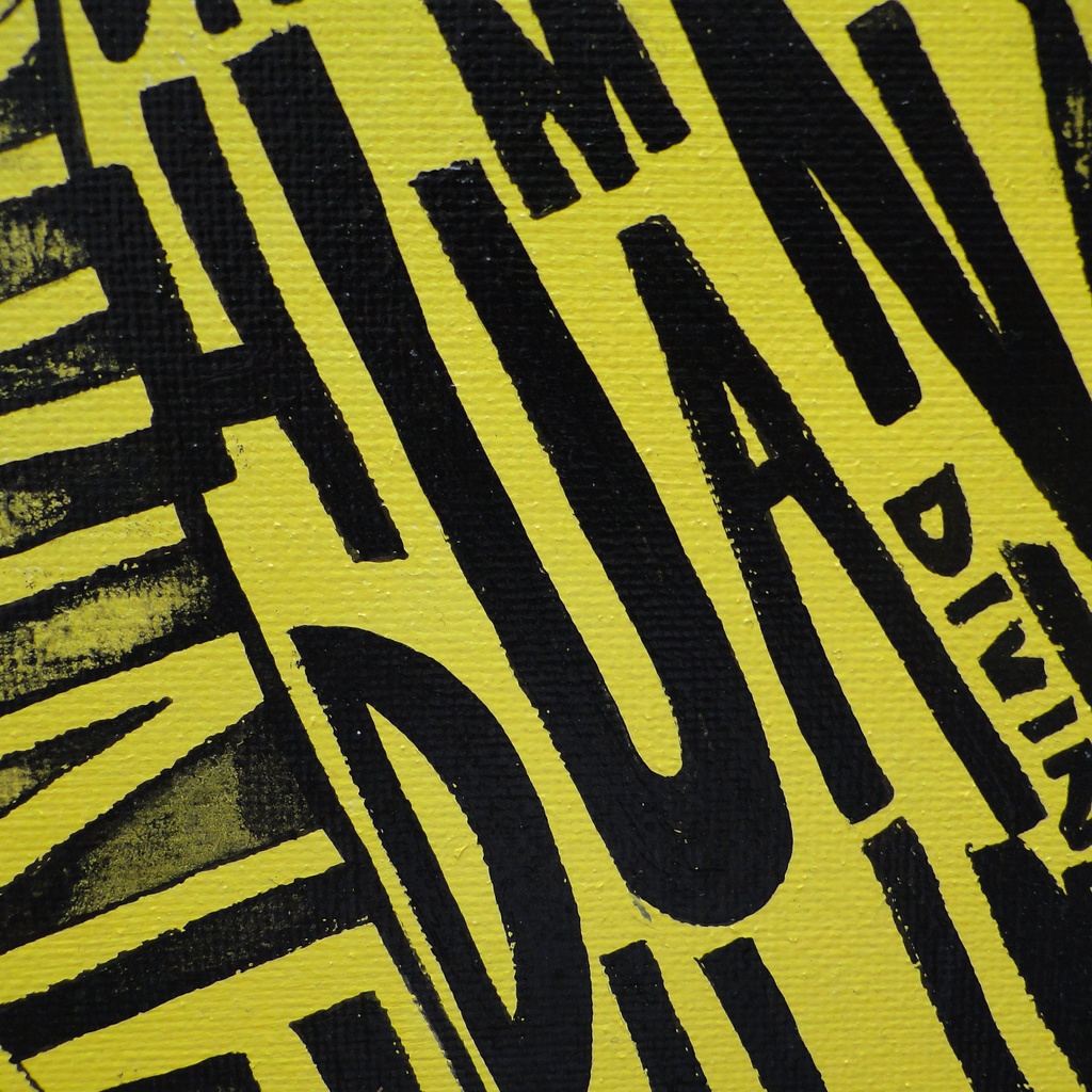 7つ目の猫のグラフィティアート 原画 絵画 キャンバス画 モンスター 一点もの