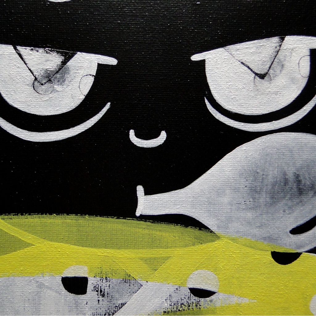 スケバン少女のグラフィティアート 原画 絵画 キャンバス画 人物画 一点もの