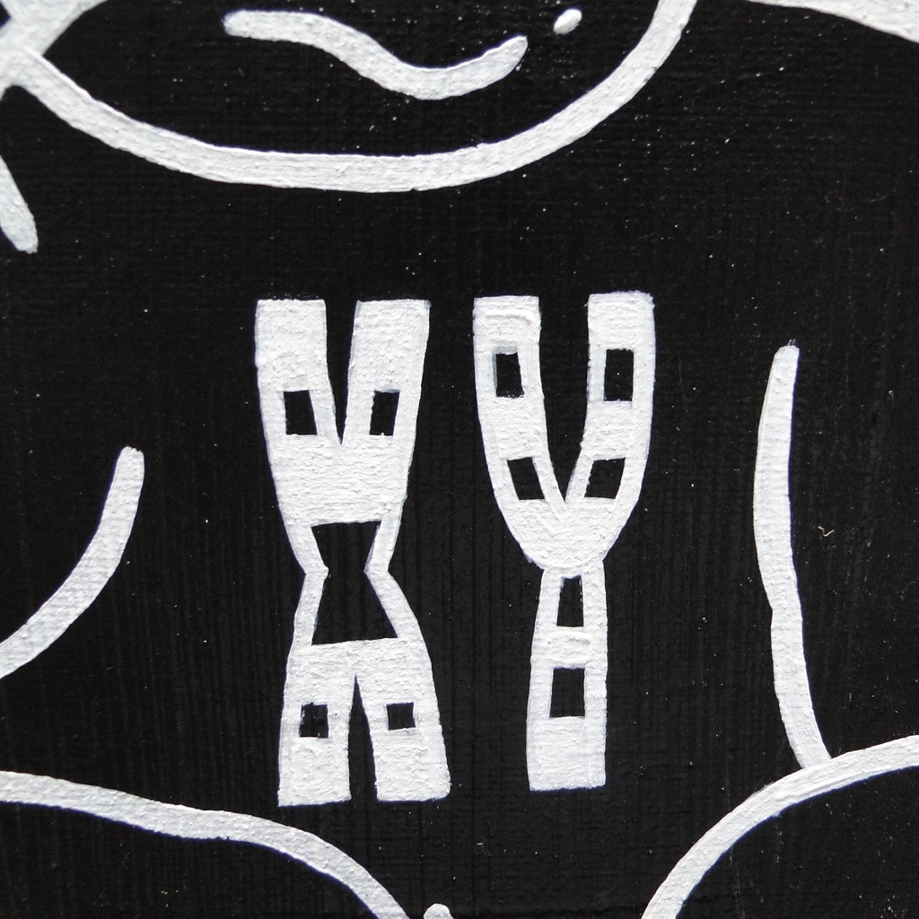 ワニのグラフィティアート 原画 絵画 キャンバス画 動物の絵 爬虫類 モノクロ モンスター