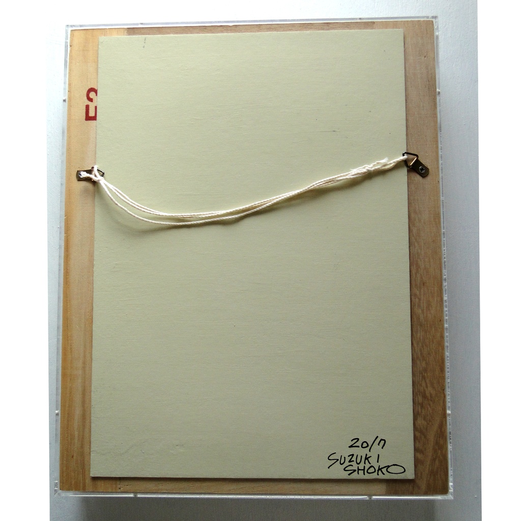 立体的な肋骨の絵画 アート 原画 アクリルフレーム 理科 科学 ペン画