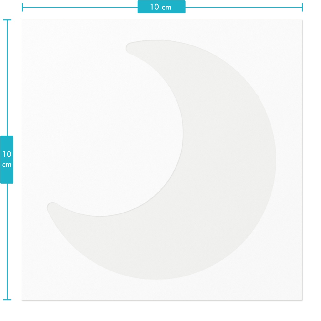 あおいろお月様ステッカー