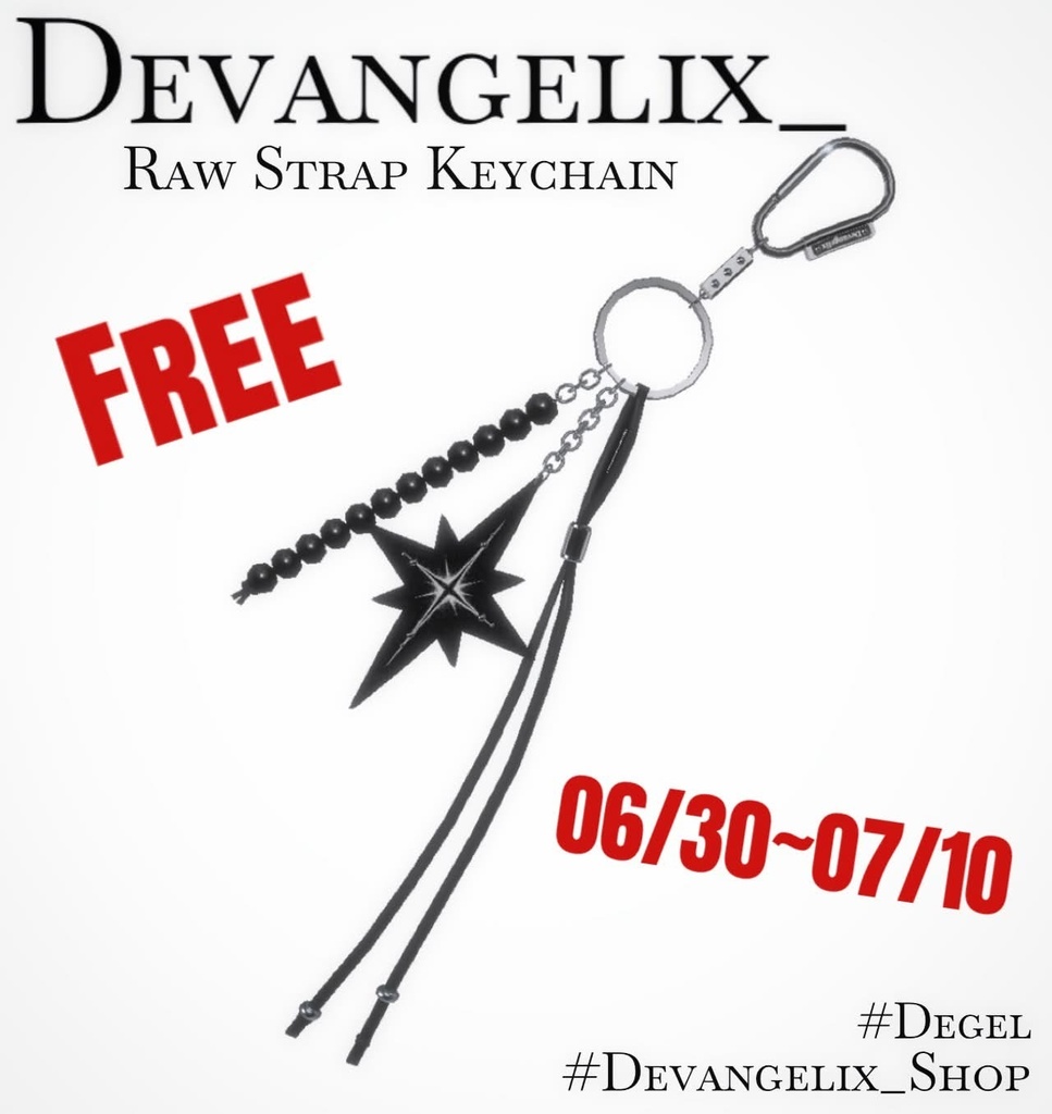 [VRChat] Raw Strap Keychain