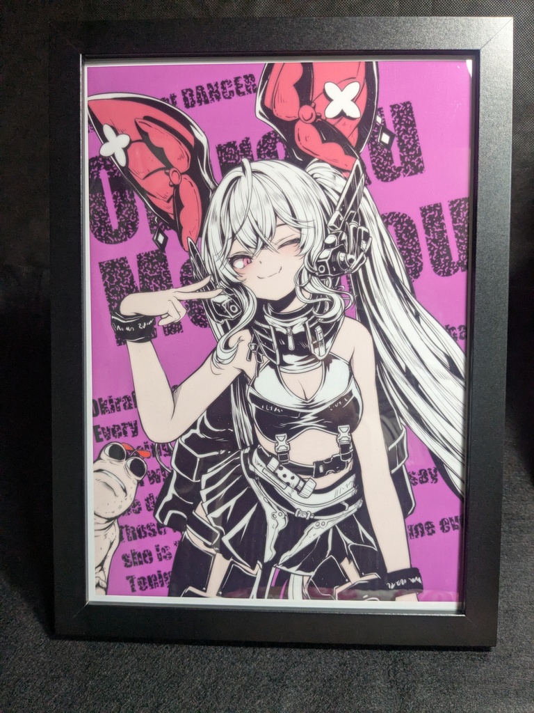 【VRC Illust print】[D08]おきらくモウモウ ちゃん (A4写真用光沢紙印刷)