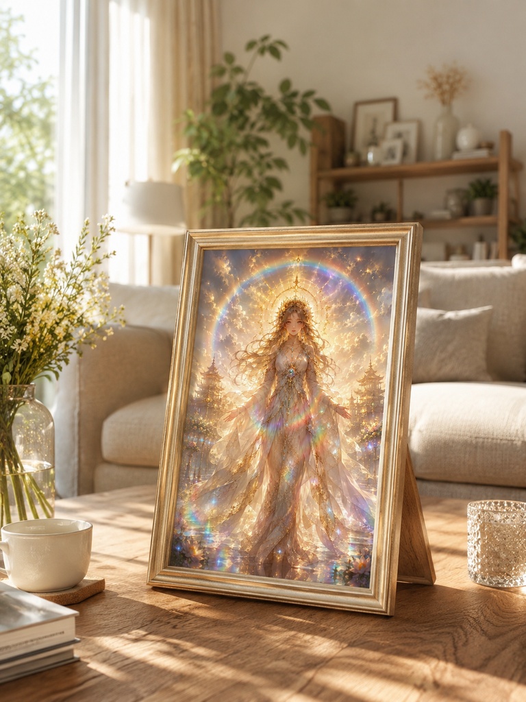 虹光の女神アート|開運・浄化・金運サポート