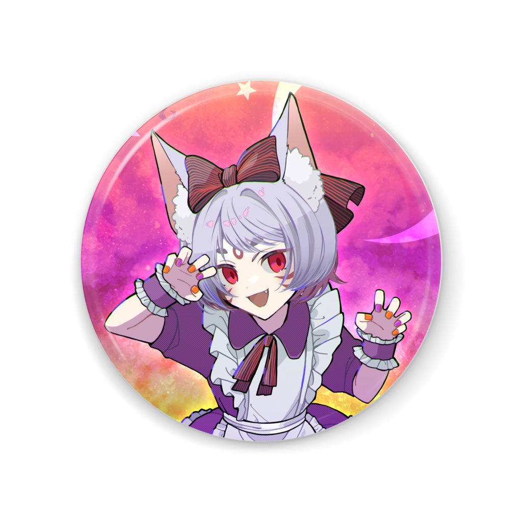 1.5周年記念　ちびこんちゃん　にっこり缶ミラー