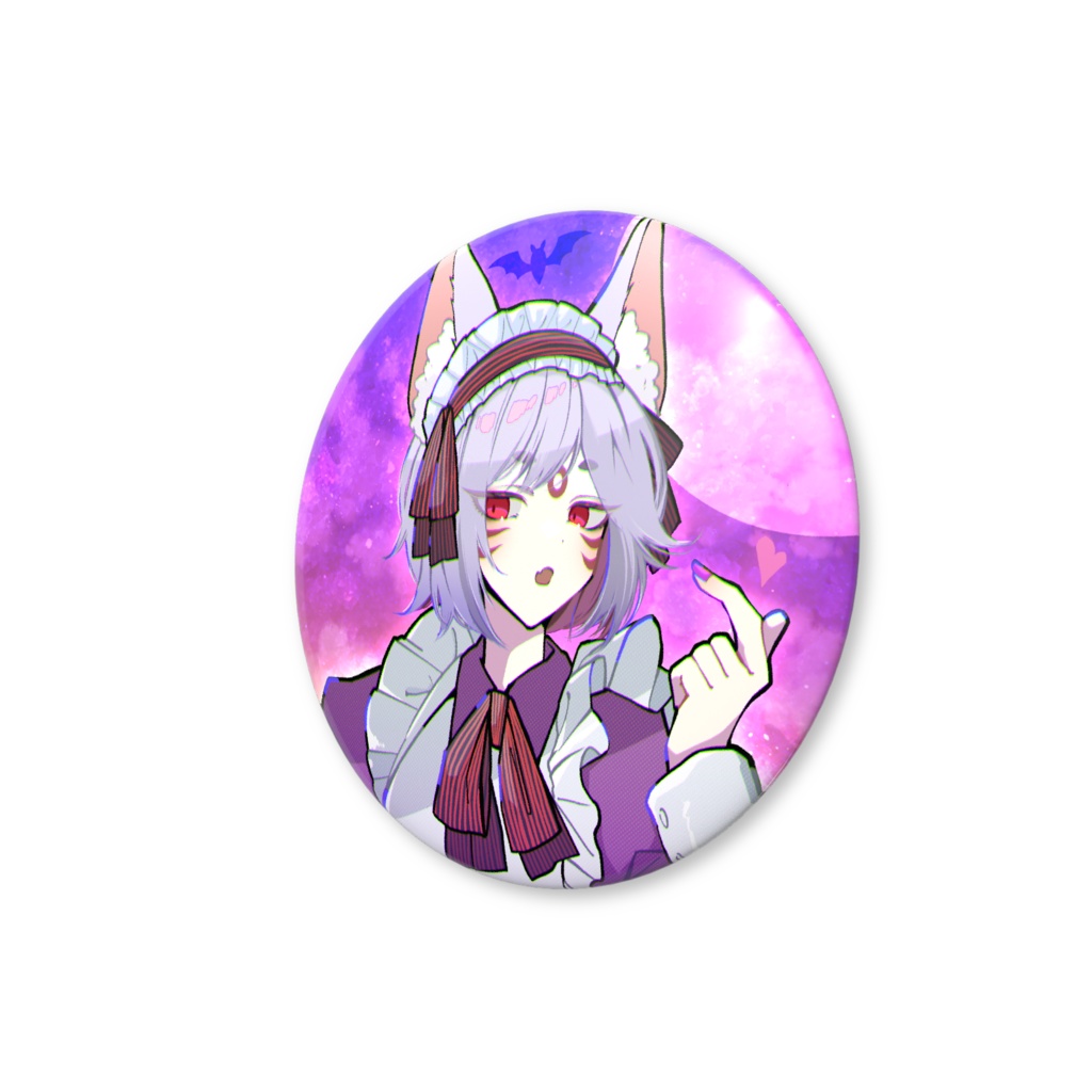 姉こんちゃん らぶちゅ缶バッジ