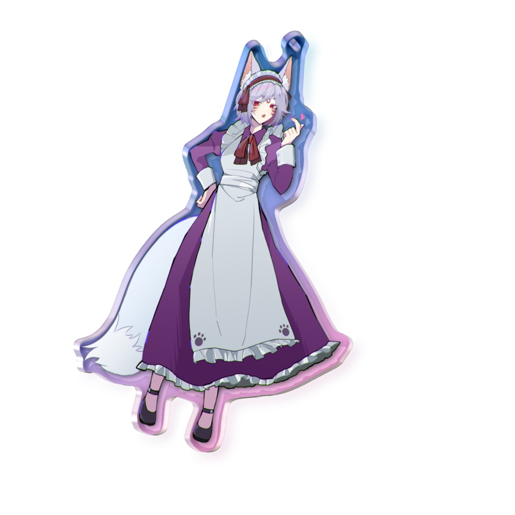 姉こんちゃん らぶちゅオーロラアクキー