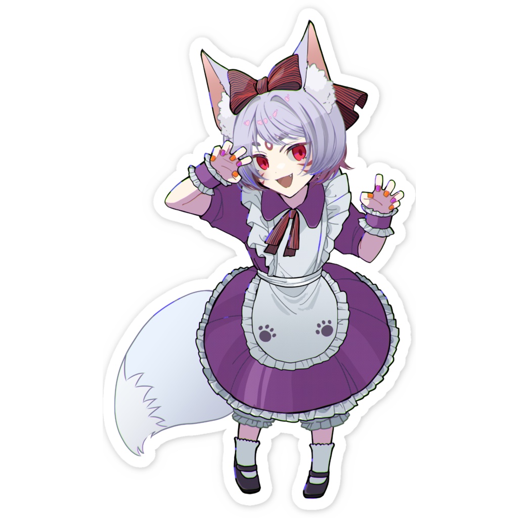 ちびこんちゃん にっこりステッカー