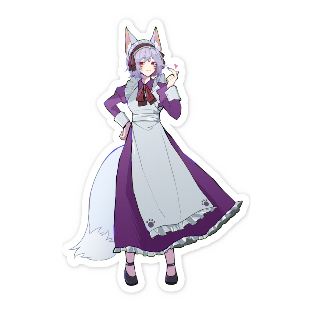 姉こんちゃん らぶステッカー