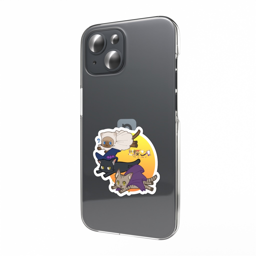 こんにゃんず　元気なステッカー