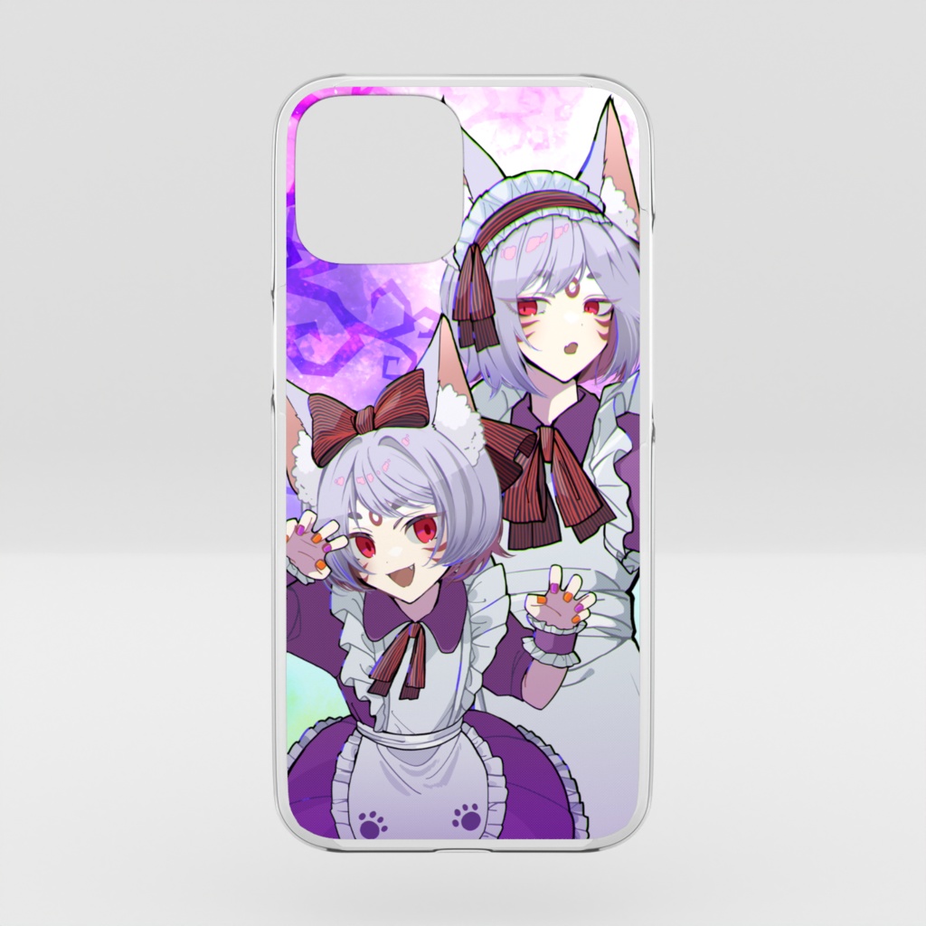 ハロウィンこんちゃんず　クリアスマホケース　iPhone