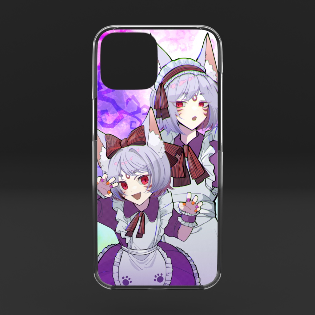 ハロウィンこんちゃんず クリアスマホケース iPhone