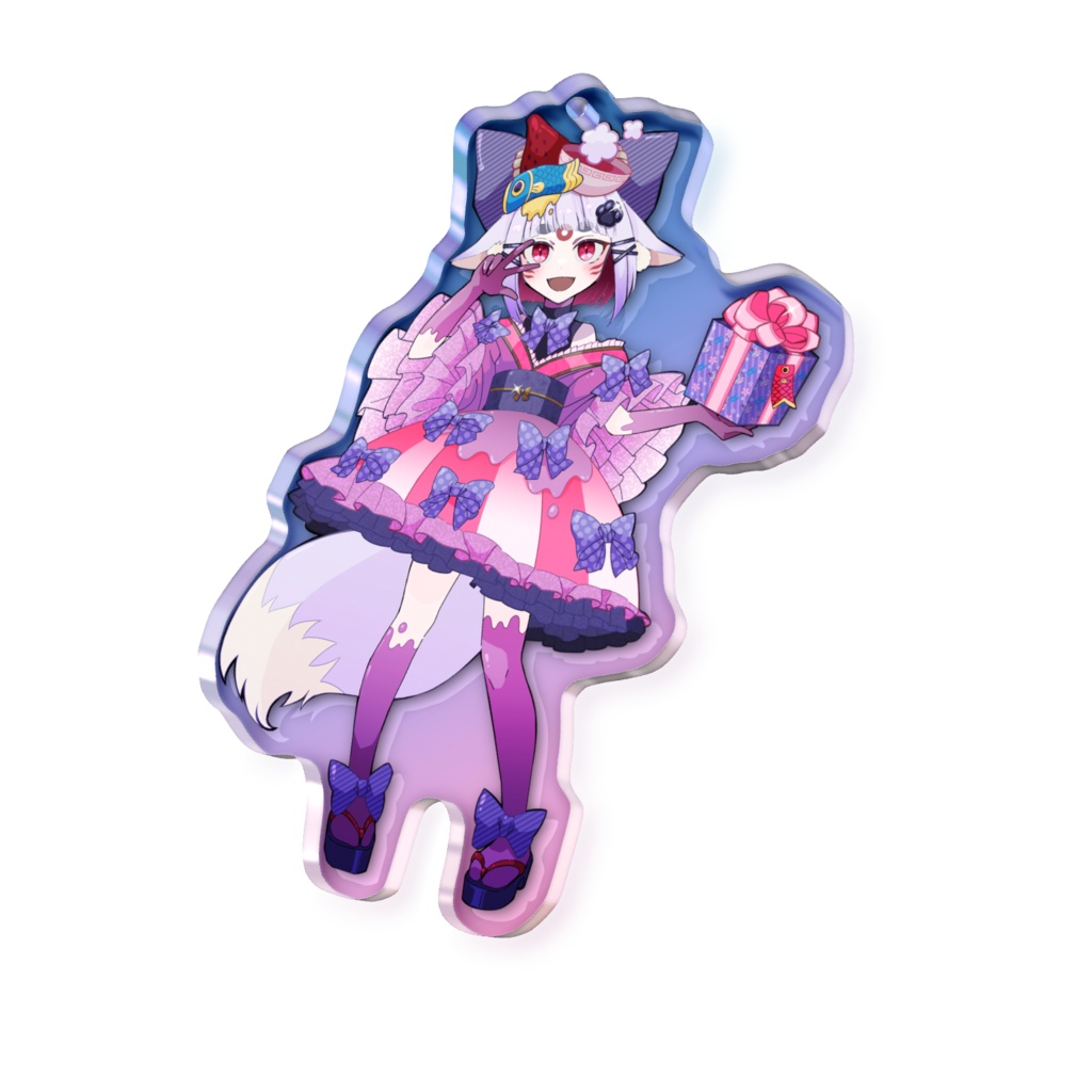 ２周年記念　アイドルこんちゃんアクリルキーホルダー