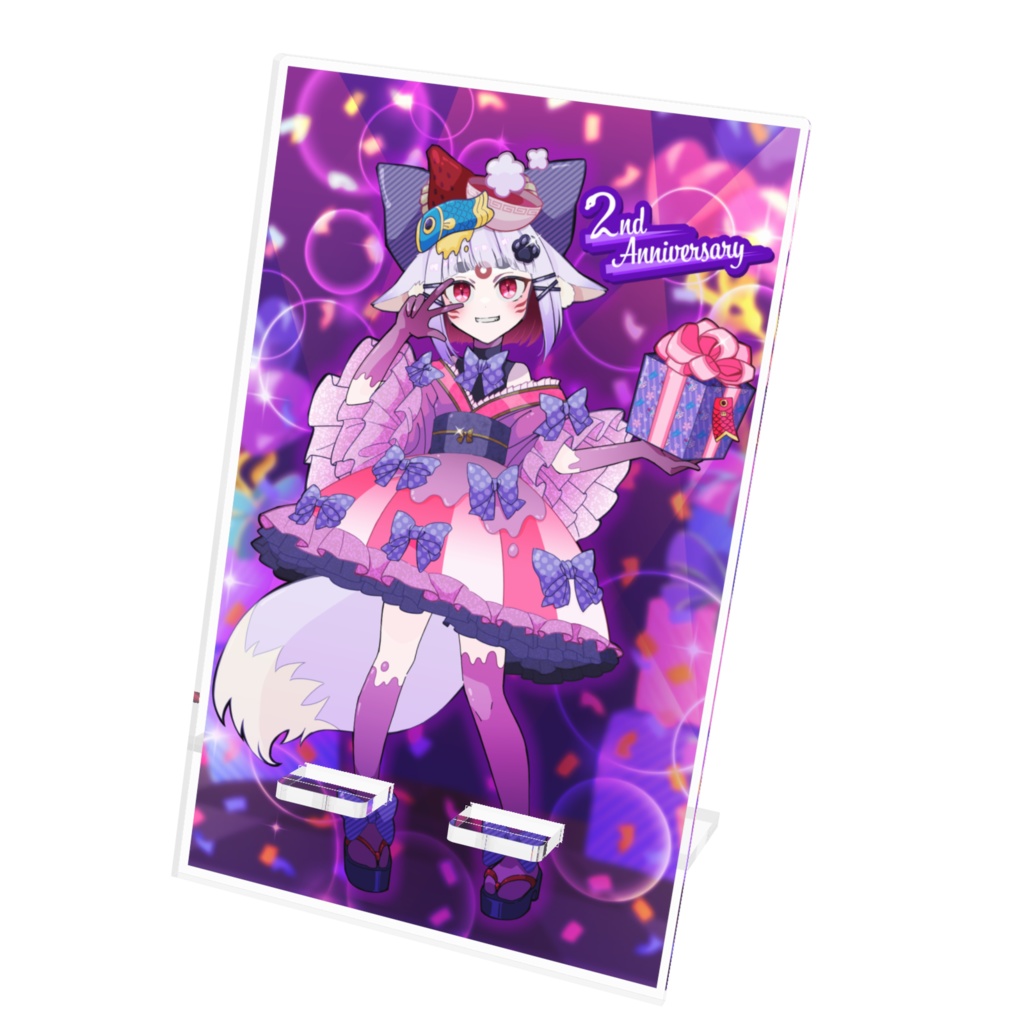 ２周年記念　アイドルこんちゃんスマホスタンド