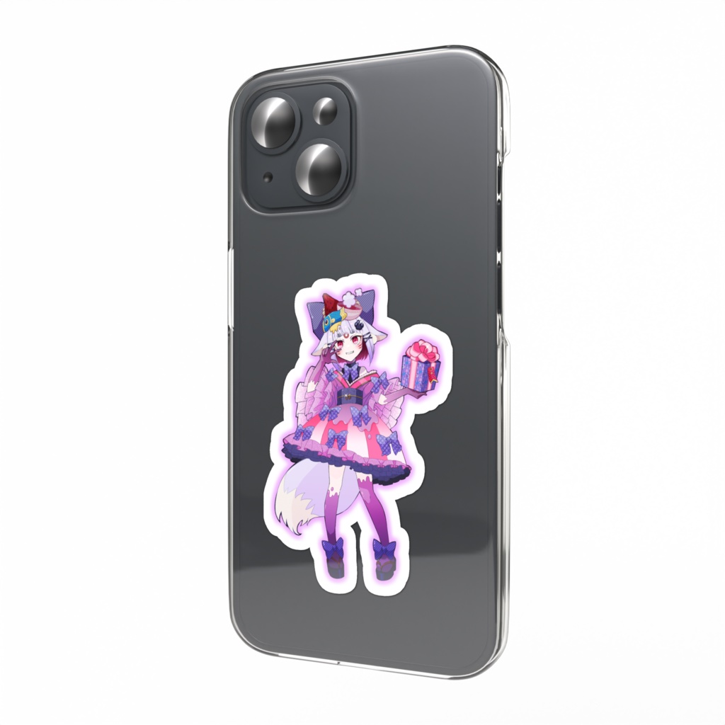 2周年記念 アイドルこんちゃんニンマリステッカー