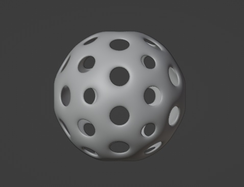 SF穴球ジェネレーター【Blender Geometry Nodes】