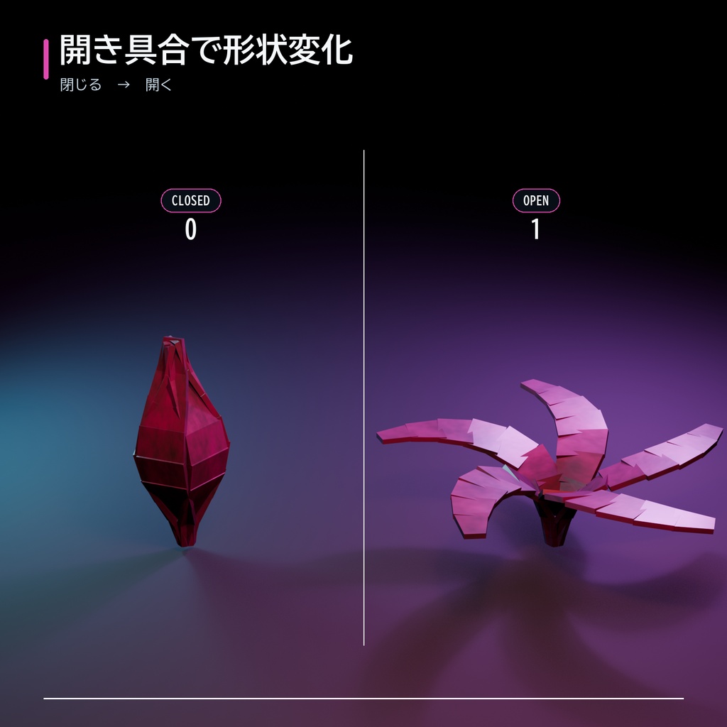 花弁ジェネレーター【Blender Geometry Nodes】