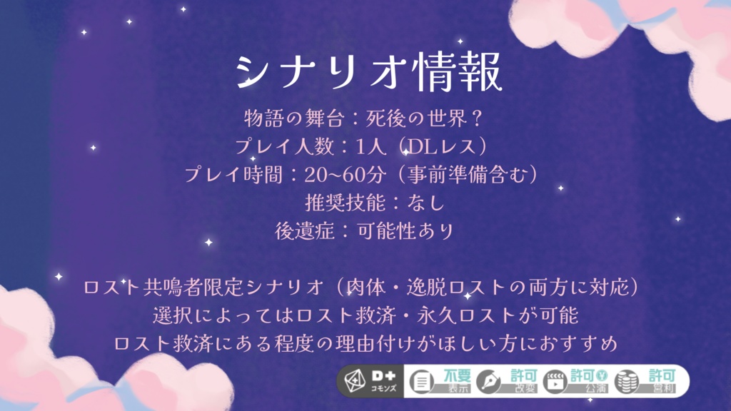 【エモクロアTRPG】君が生きた世界にさよならを【DLレス】