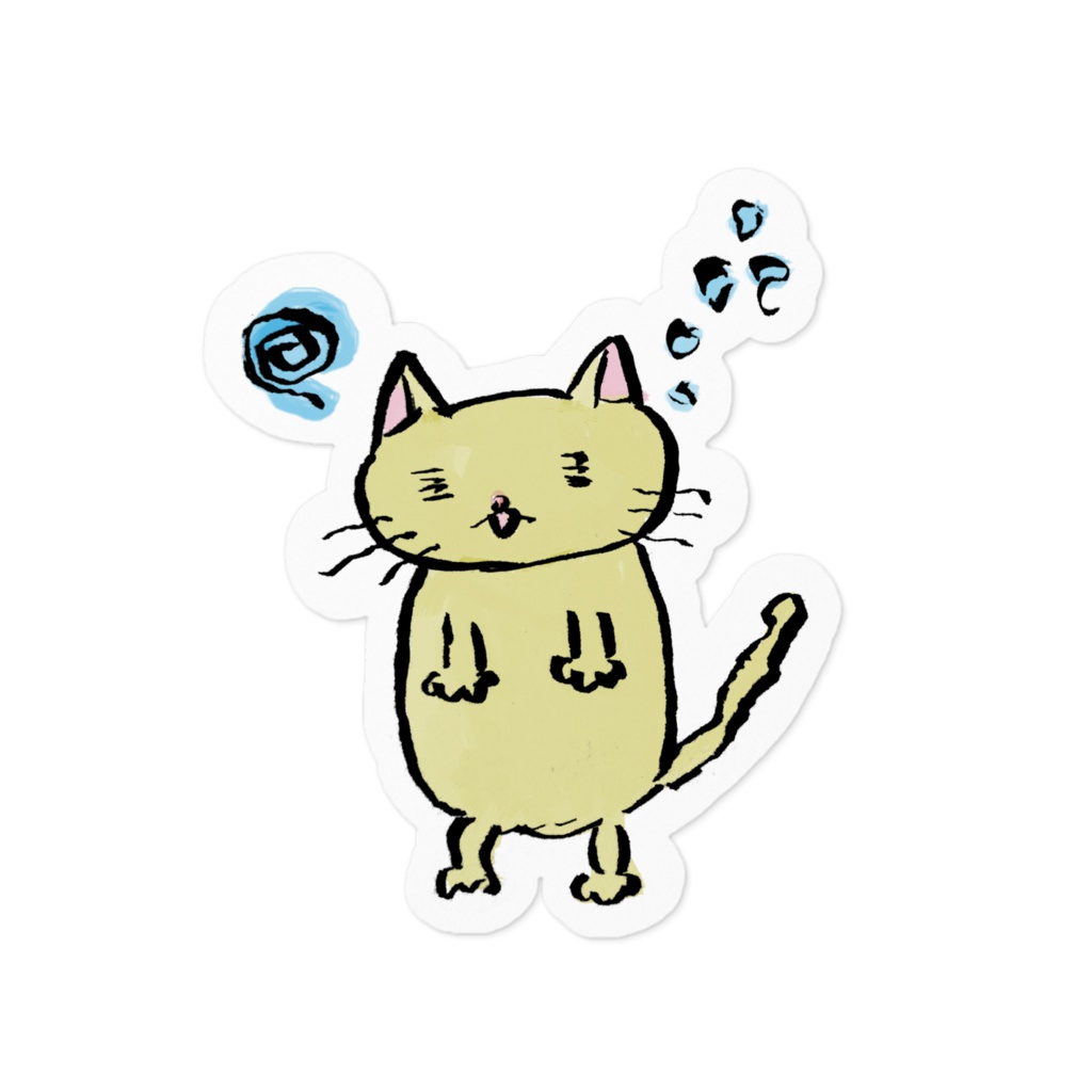 ぽやぽやねこ　ステッカー