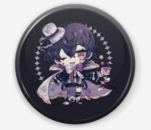神楽ゆあ 缶バッチハロウィン限定ver.1
