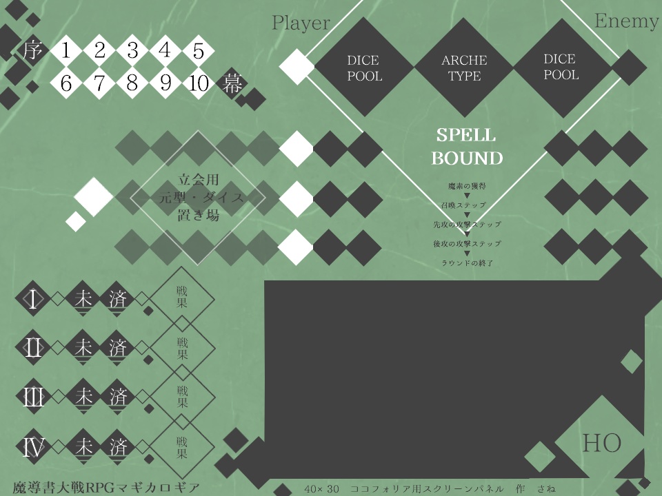 マギカロギア_ココフォリア用マップシート