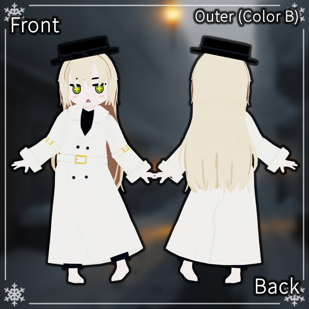 【衣装】冬コート(Rapa用)