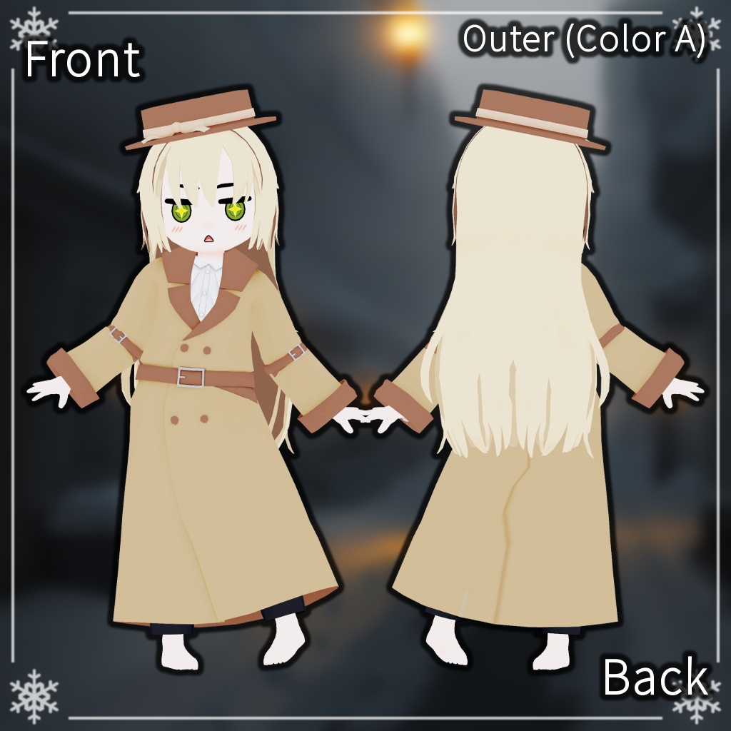 【衣装】冬コート(Rapa用)