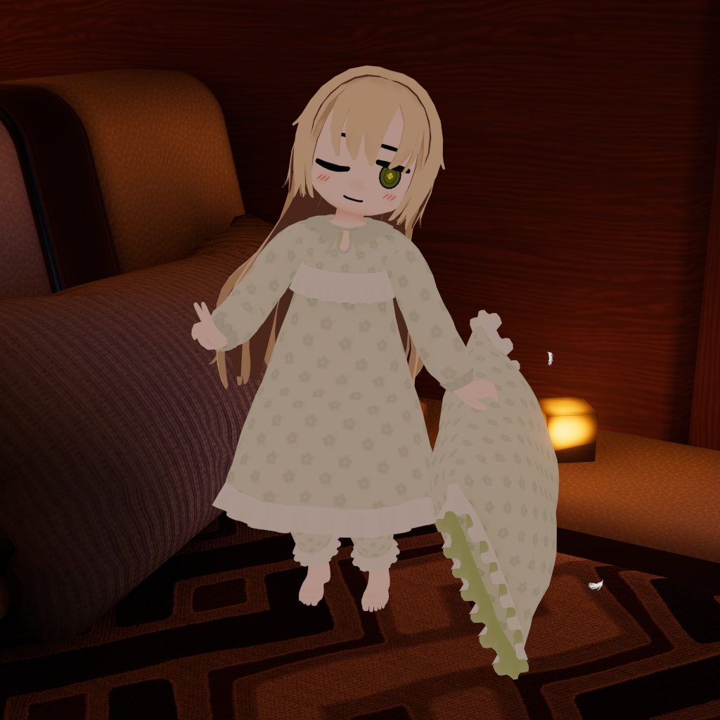 【衣装】ぱじゃまくら(Rapa, Daphea用)