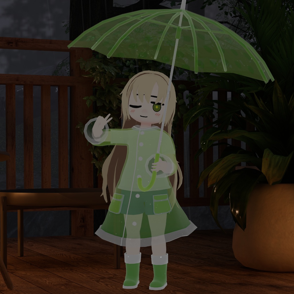 【衣装】レインコート(Rapa, Daphea用)