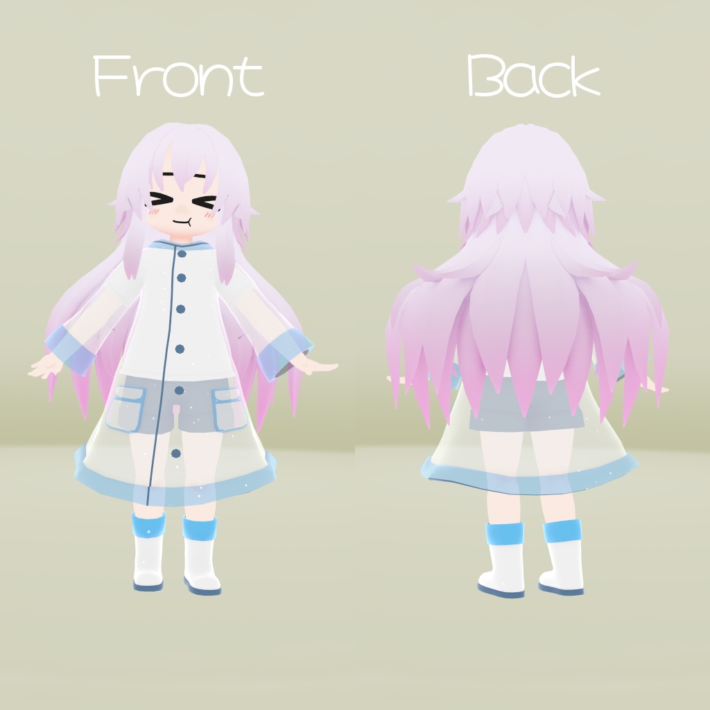 【衣装】レインコート(Rapa, Daphea用)