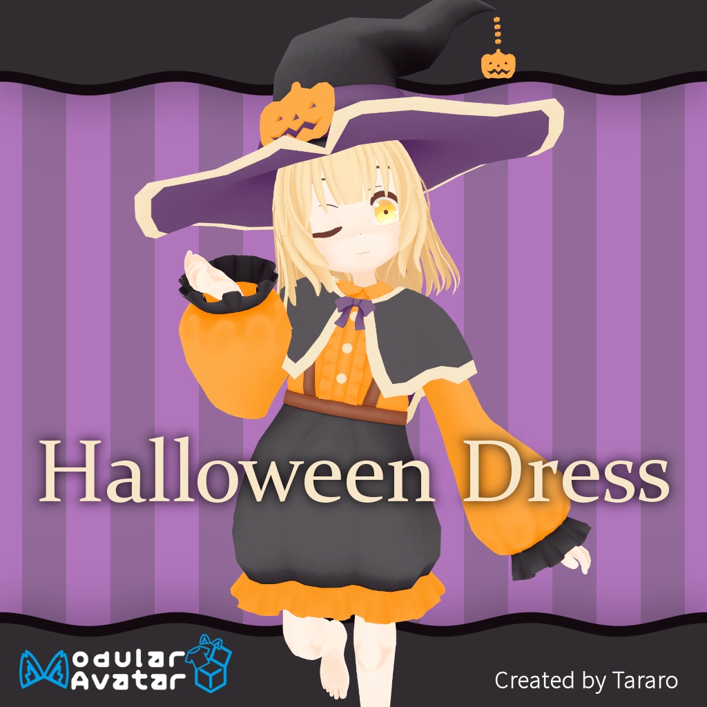 【衣装】Halloween Dress(Itera, Rapa, Daphea, Noron対応)