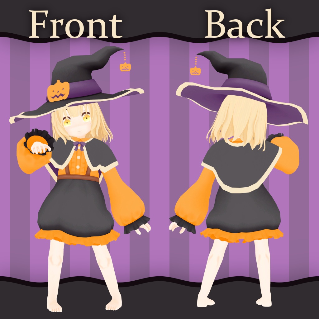 【衣装】Halloween Dress(Itera, Rapa, Daphea, Noron対応)