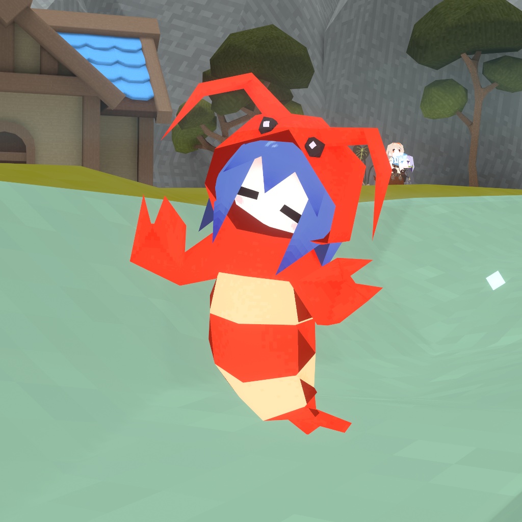 【衣装】ローポリ海老着ぐるみ(Lolowy P シリーズ対応)