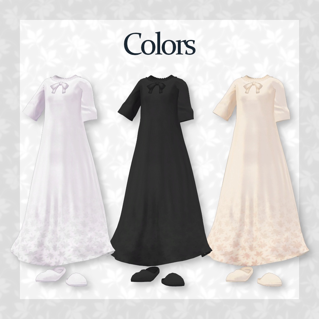 【衣装】Nightgown(やせぎすちゃん素体対応)