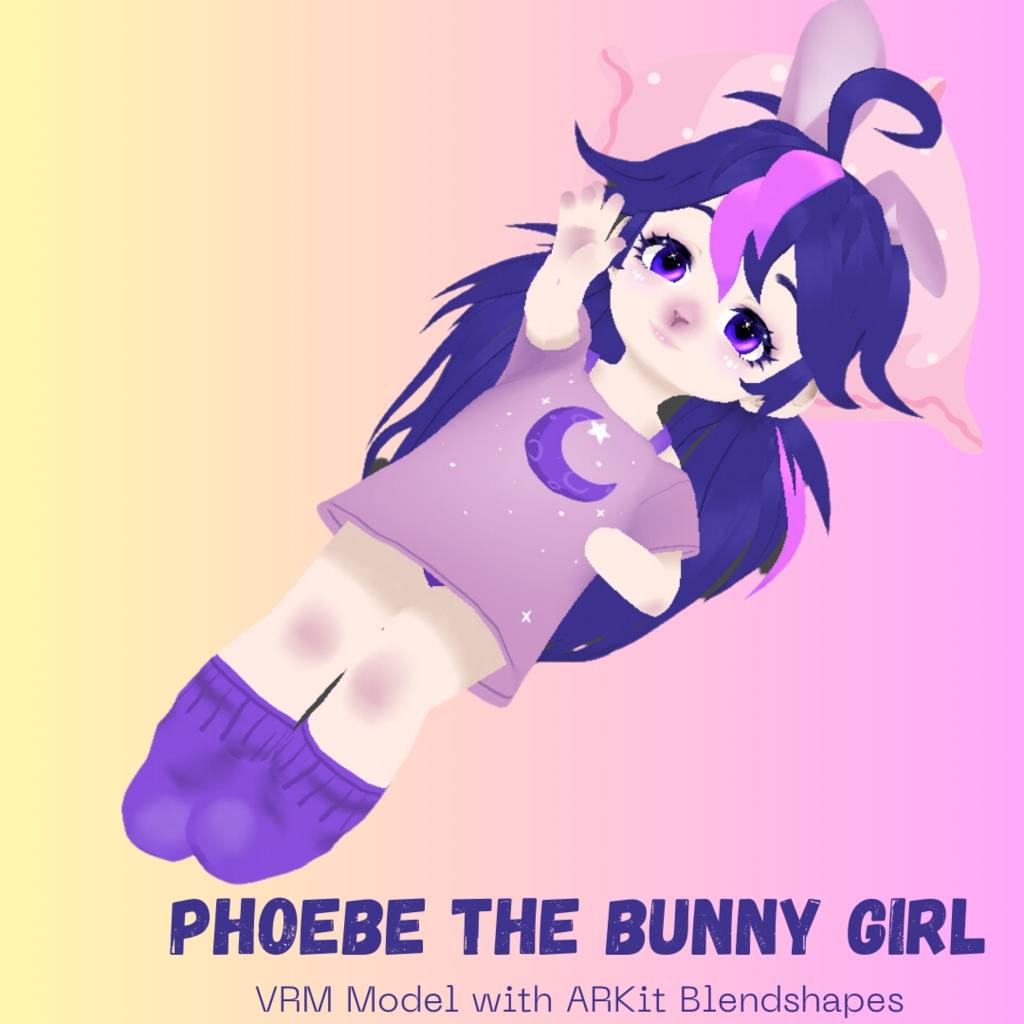 Phoebe the Bunny Girl and Hair Preset | ウサギの女の子フィービーちゃんと髪型プリセット