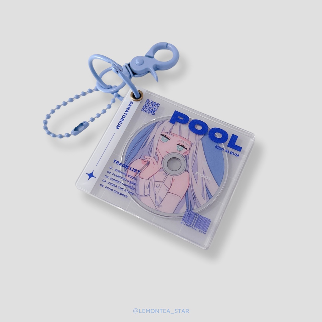 “POOL” Music Keychain